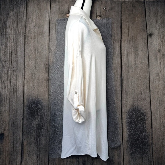 ❌SOLD❌Torrid Open Front Gauze Kimono Shirt in Dew Color | Torrid Size 0 - Picture 8 of 14